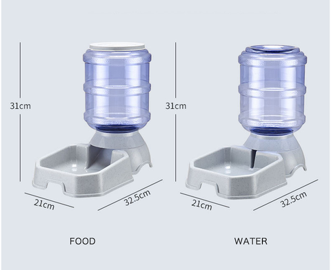 3.8L Dog Bowl Dog Water Dispenser Automatic Feeding Bowls Pet Waterer Feeder Bowl