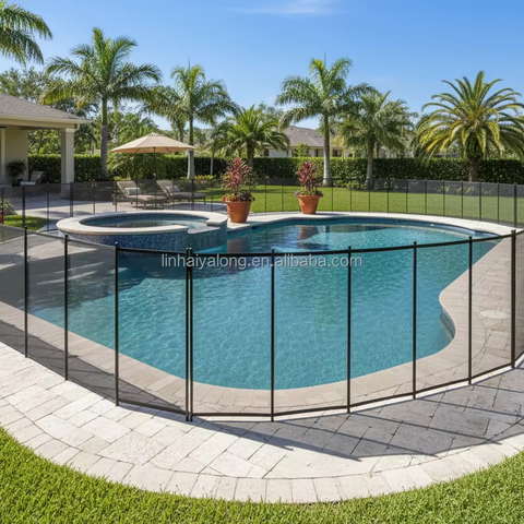 4-Foot by 12-Foot Outdoor Safe Aluminum Mesh Pool Fence Safety Barrier Panel Black Color Pool Tools & Accessories
