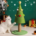 Cat Scratching Board Christmas Tree Shape Christmas Tree Cat Scratcher Wear-resistant Natural Sisal