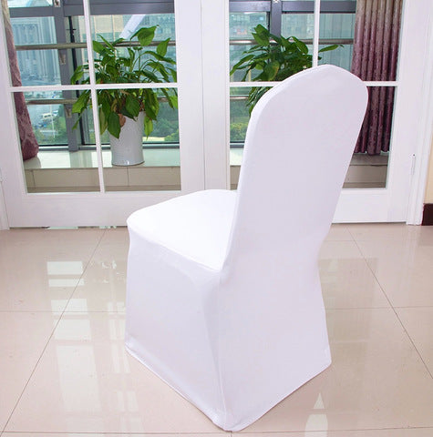 Cheap Universal Wedding White Chair Cover for Banquet Hotel Dining Party