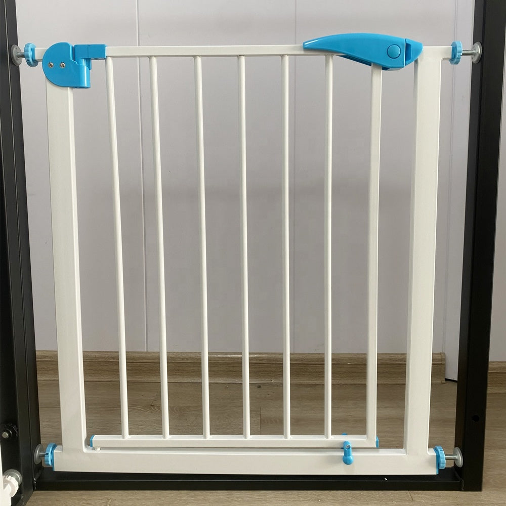 Easy Step Walk Thru Auto Close Safety Baby Gate Home and Baby Safety Barrier for Baby Plastic Safety Barriers