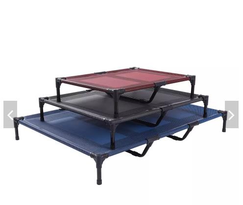 Outdoor Waterproof Metal Steel Frame Pet Cooling Bed Raised Breathable Elevated Dog Bed