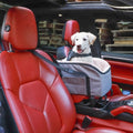 Peppy Buddies Multi Functional Pet Car Booster Seat Small Dogs Armrest Booster Seat Middle Console Dog Bed Car