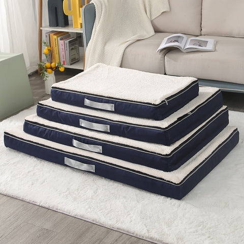 Pet Bed Winter and Summer Memory Foam Pet Floor Mat Double-sided Memory Foam Dog Bed