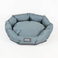 Warm Soft Indoor/Outdoor Pet Bed Donut Shape Cat Dog Bed Corduroy Material Machine Washable Animal Patterned Cushion for