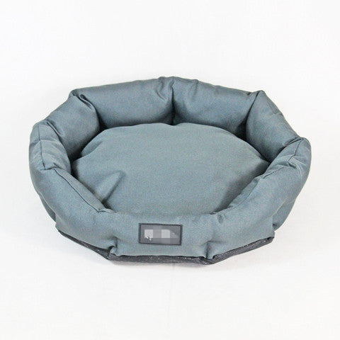 Warm Soft Indoor/Outdoor Pet Bed Donut Shape Cat Dog Bed Corduroy Material Machine Washable Animal Patterned Cushion for
