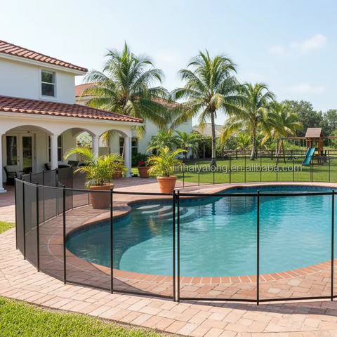 Yalong 1.22*1.83m Removable Perforated Aluminum Frame Swimming Pool Child Safety Fence Mesh Australia Style OEM/ODM Whol